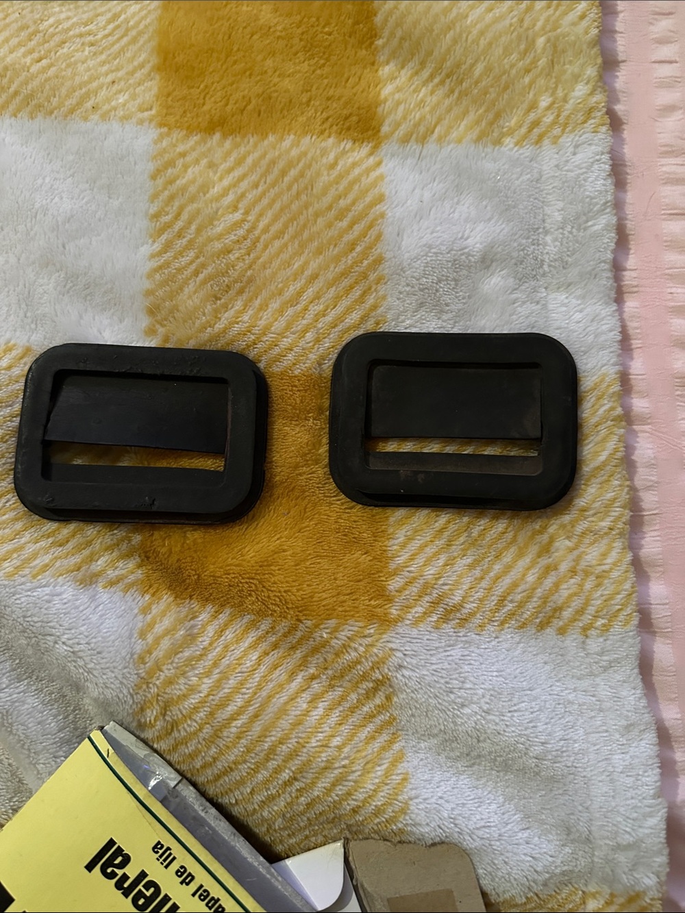 Vintage replacement front bumperBlackPlastic Strap Buckles - Set of 2